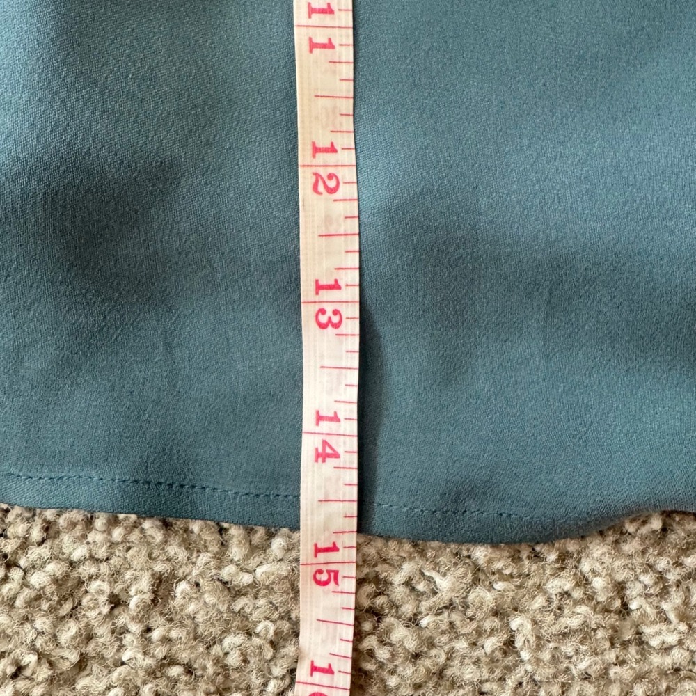 VTG Y2K Jones New York Petite Teal‎ Silk Camisole Tank Top 8P Dainty Fairycore - Picture 4 of 9